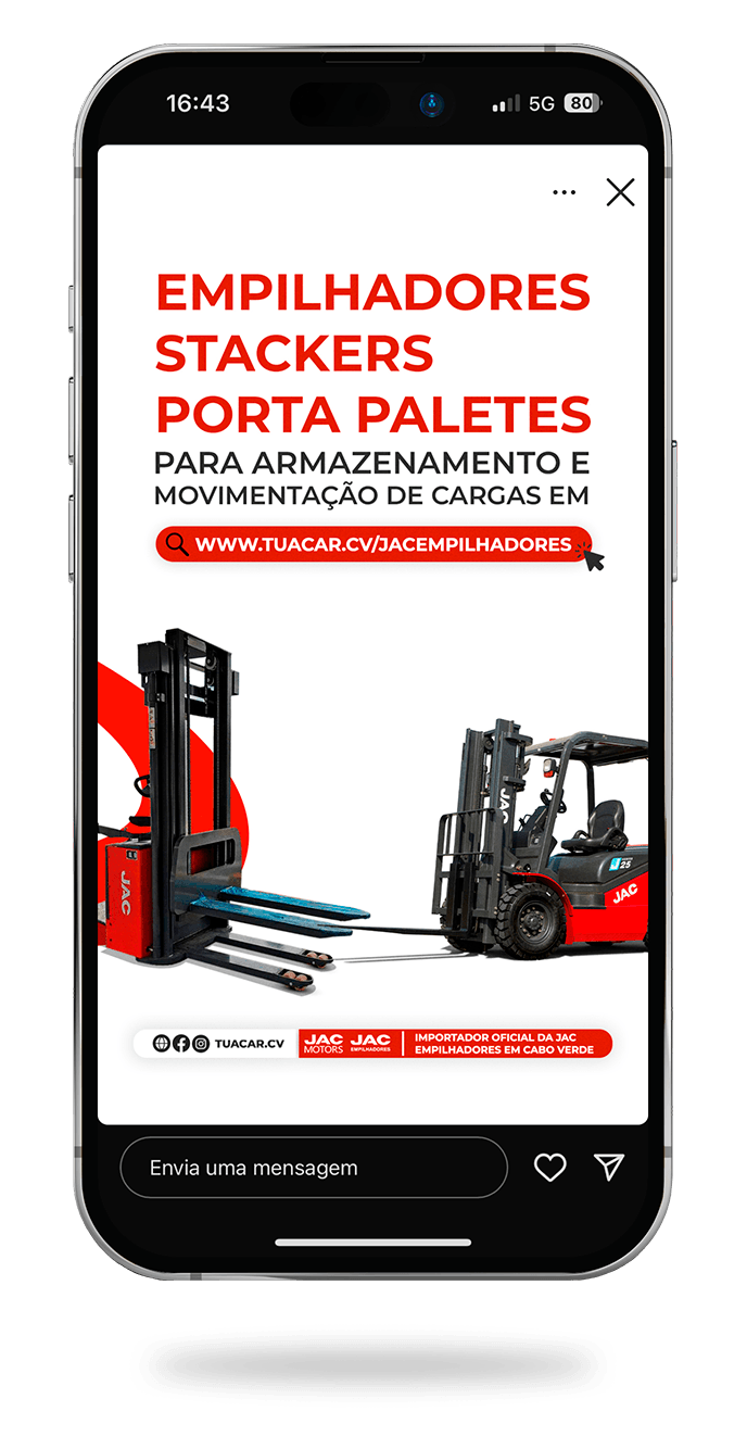 design para tuacar jac empilhadores em mirandela